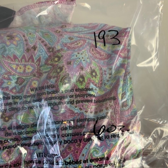 Lane Bryant Size 14/16 Paisley Print Blouse Sheer Chiffon Lightweight‎ Dopamine - Picture 9 of 9